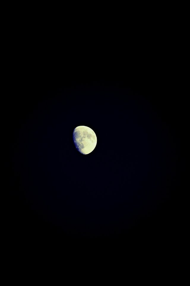 Night sky, Moon