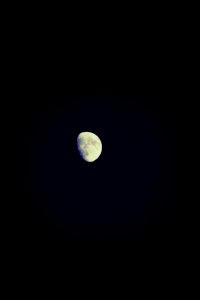 Night sky, Moon