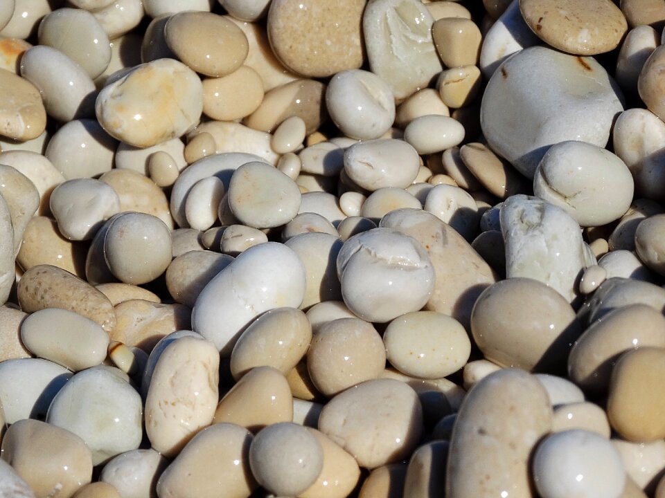 Stones pebbles beach