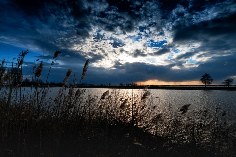 Channel evening blue