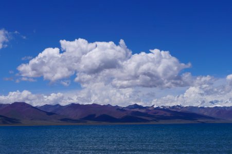 Nam co, China, Salt lake photo