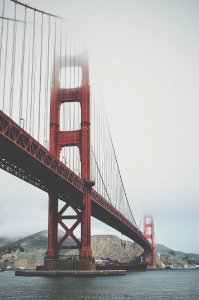 Golden Gate Bridge under blue sky at daytime photo