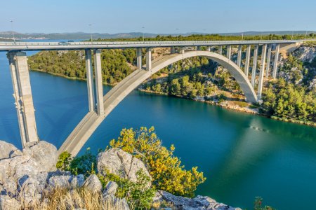 River, Krka river bridge, Croatia