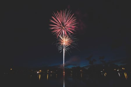 fireworks display at night sky