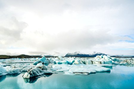 landscape photography of ice glaciers