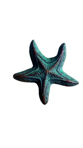 Beach nature sculpture turquoise decor