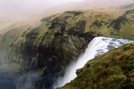 landscape photo of waterfalls photo