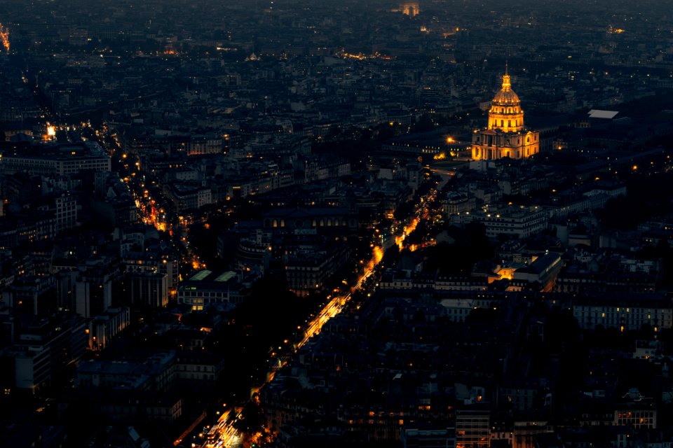Paris, France, Night