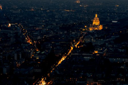 Paris, France, Night