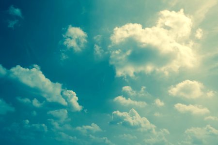 Cloudy, Blue sky, Clouds