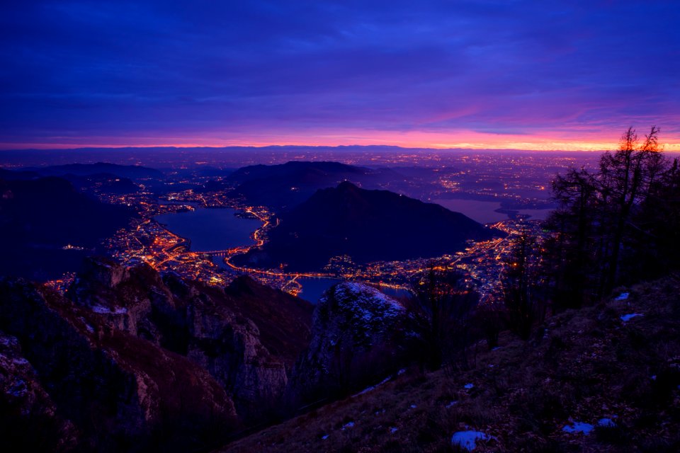 photo of city during nighttime