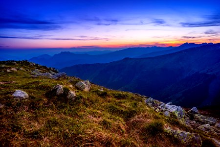 Sunset, Monte bregagno, Italy