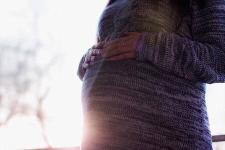 Woman pregnancy belly