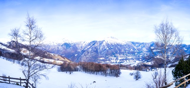 Mountain, Snow, Scape