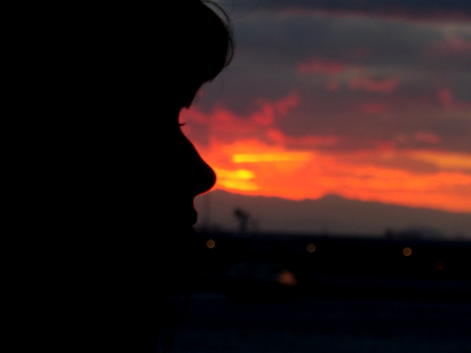 Girl, Greece, Sunset photo