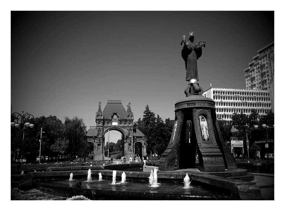 Monument st catherine, Krasnodar, Russia