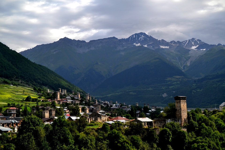 Georgia, Mestia, Houses