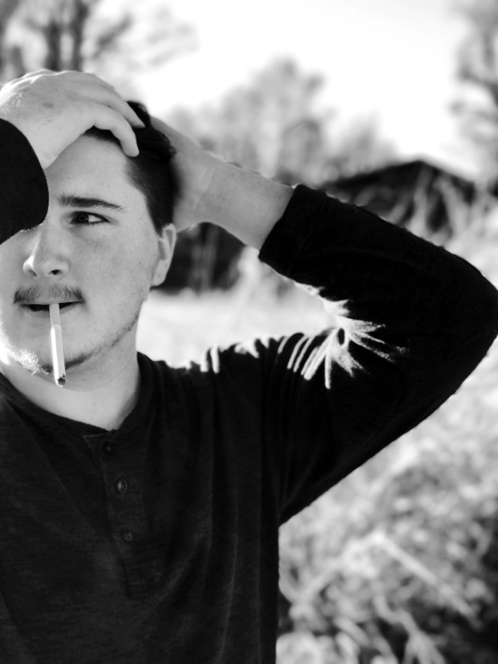 Man, Model, Trees