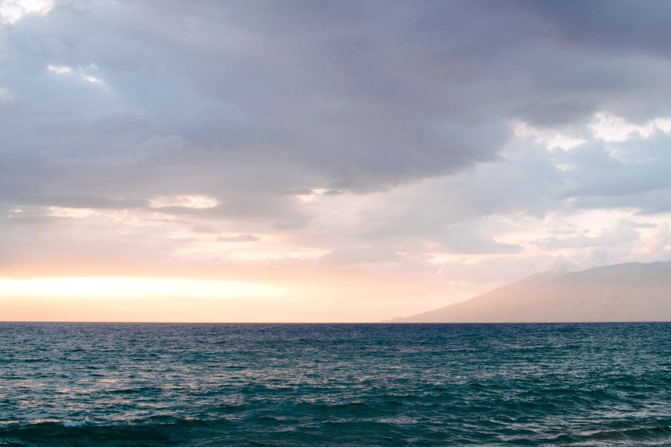 Maui, Sunset, Ocean