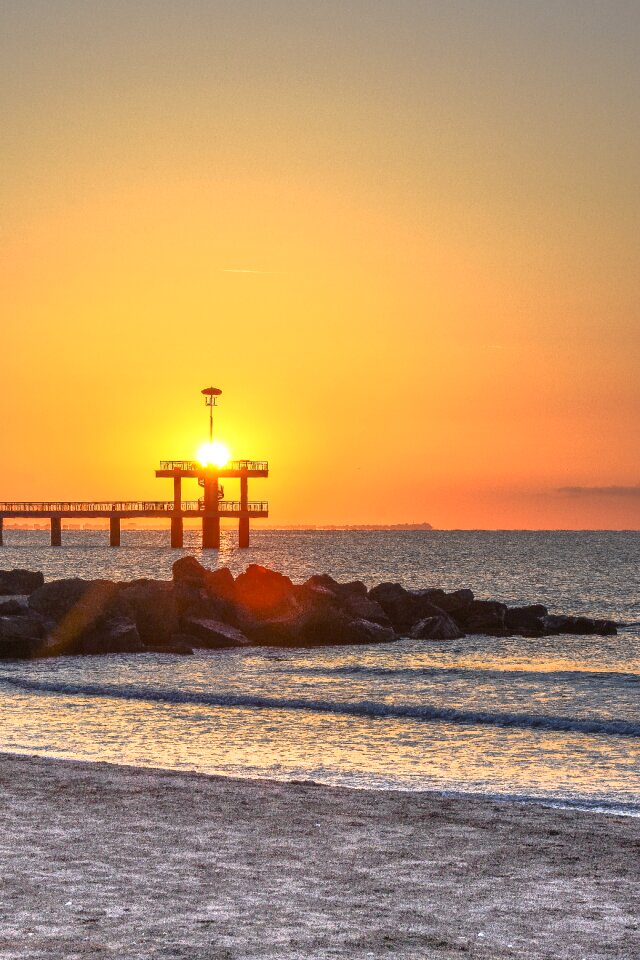 Sunrise summer water