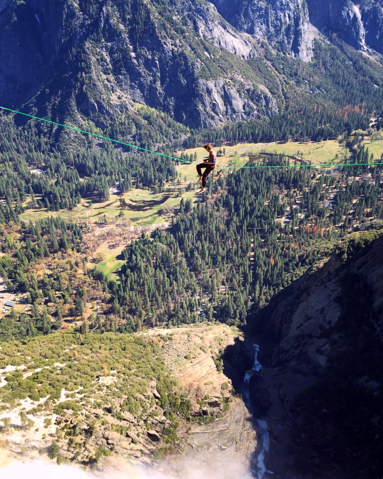 Yosemite valley, United states, Slackline