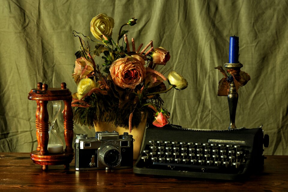 Time texture flowers