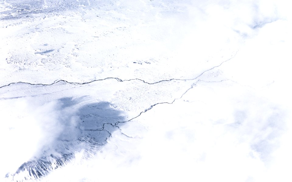 aerial photography of snow field