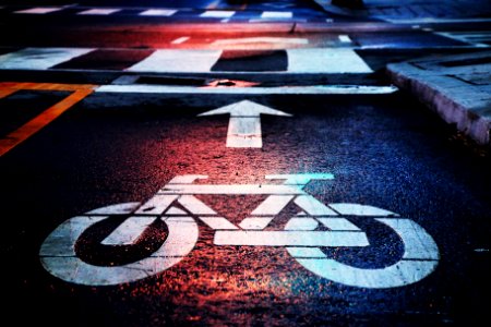 bicycle lane photo