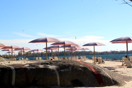 Sugar beach, Toronto, Canada photo