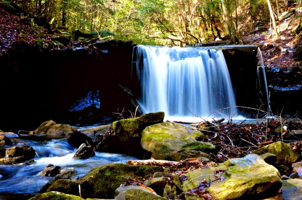 Stream, Waterfall, Tranquility