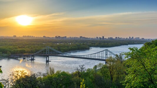 Landscape bridge city