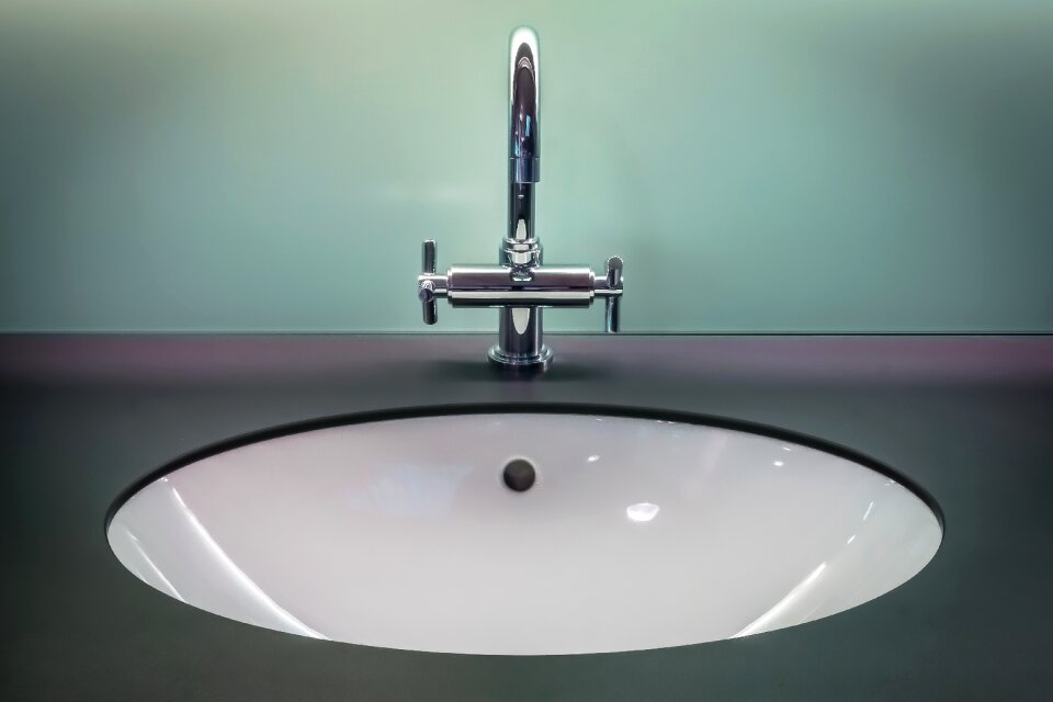 Indoors modern sink