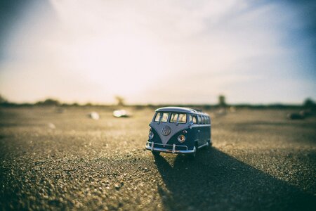 Landscape miniature toy road