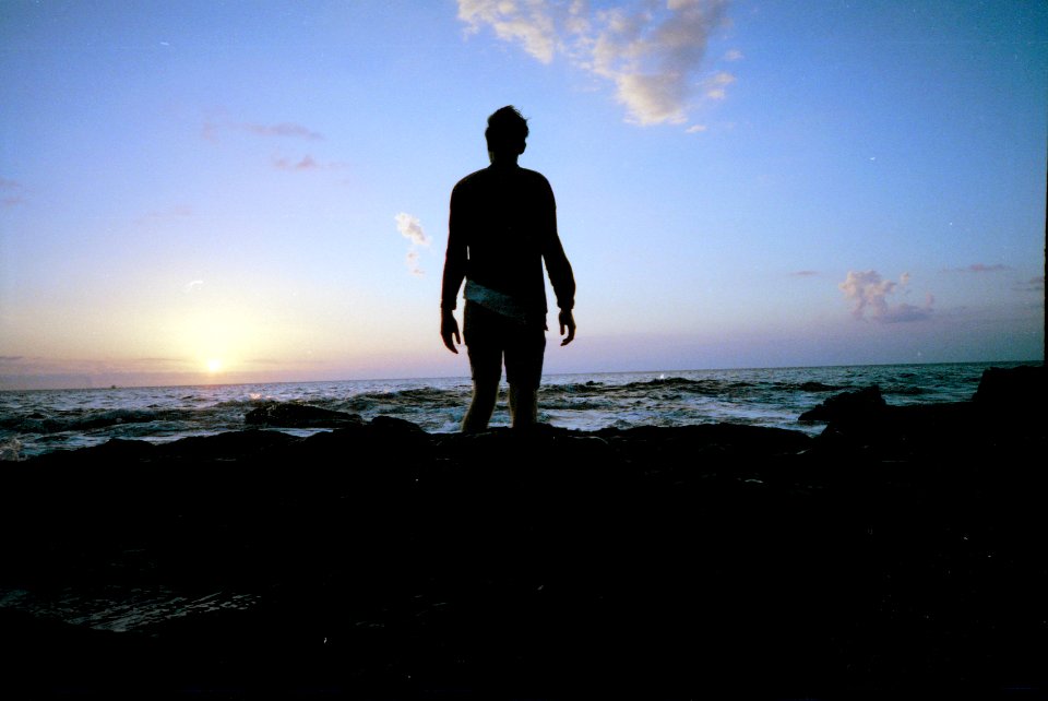 Sunset, Water, People