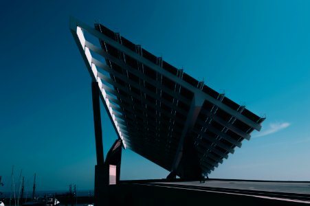 black and silver solar panel
