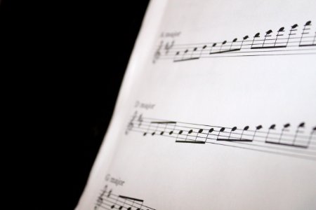 Notes, Scales, Black  white