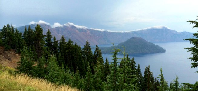 Crater lake national park, United states, Old volcano photo