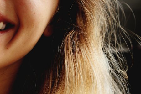 close-up photography of smiling woman photo