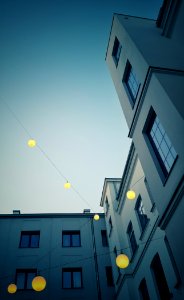 Lamps, Building, Sky