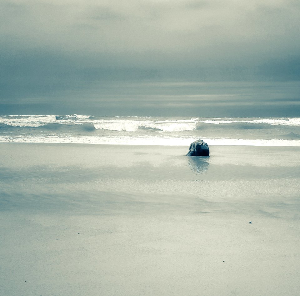 Blue, Beach, Stone