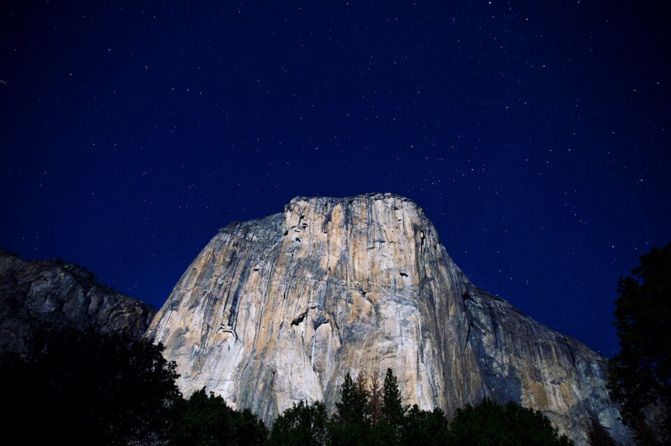 Mountain nature night