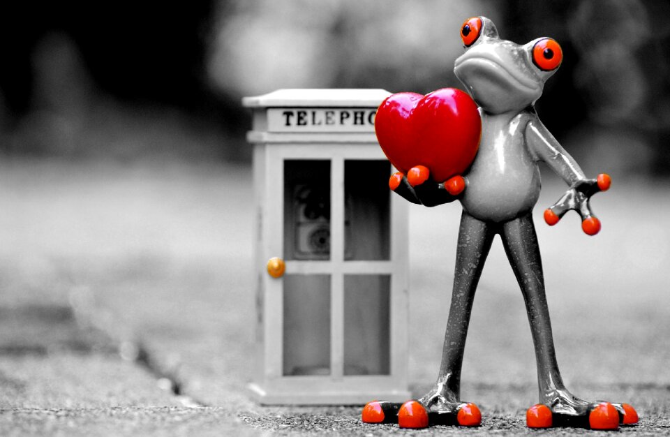Phone heart phone booth