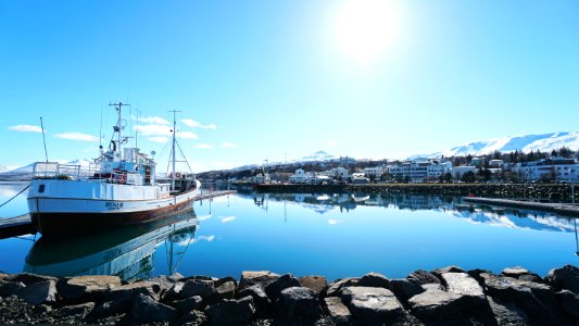 Akureyri, Icel, Spring photo