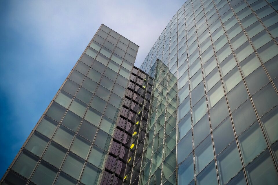 Modern facade sky photo