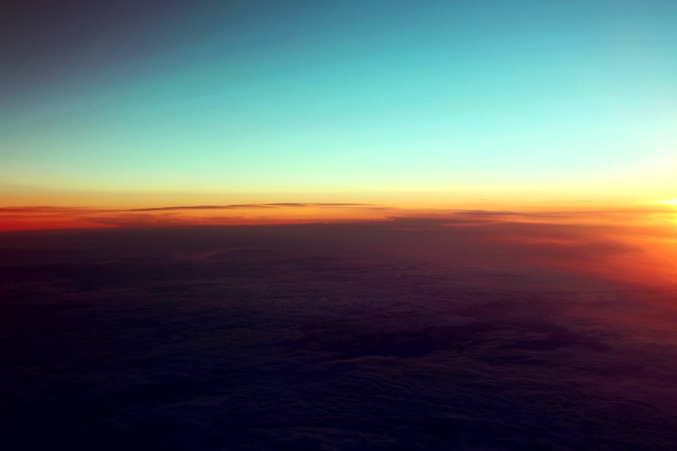 Blue sky, Travel, Above the clouds