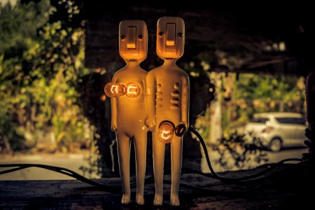 lighted switch character decor photo