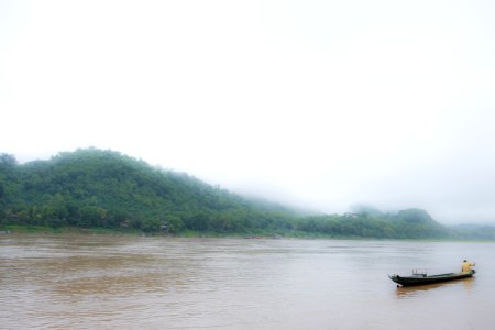 Luang prabang, Laos, Fog photo