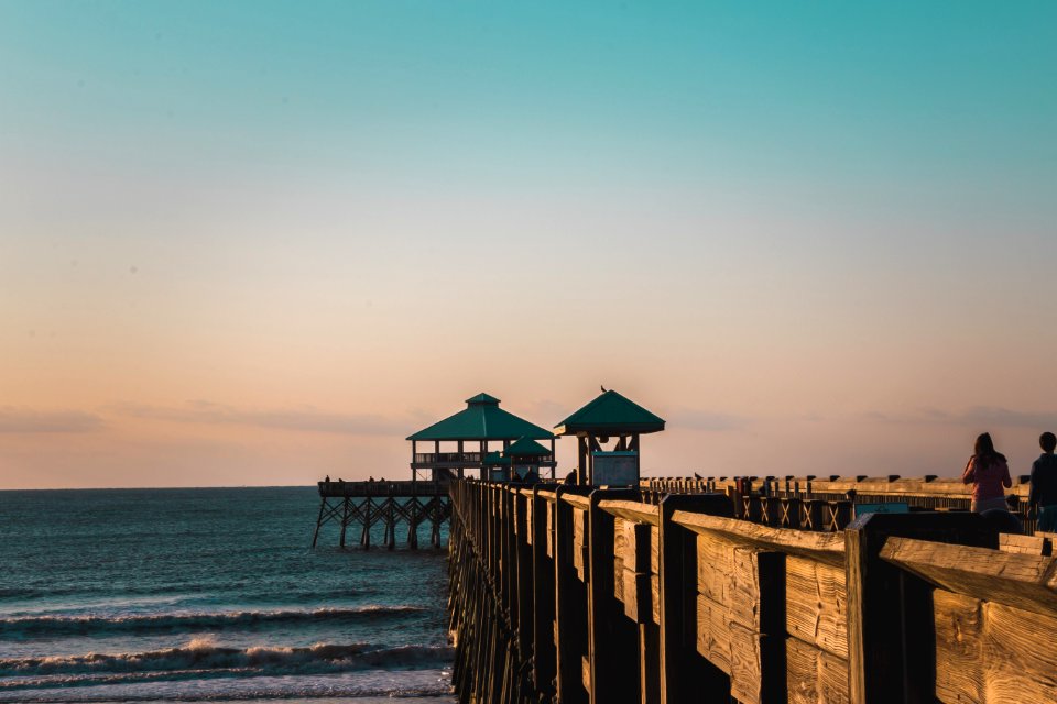 Sunset, Ocean, Charleston