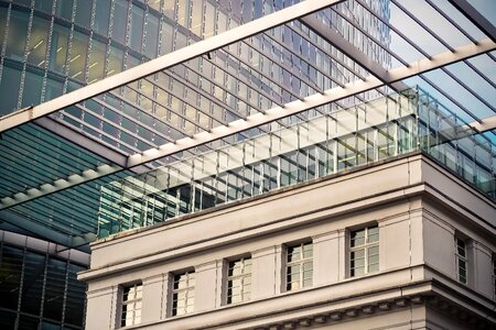 Modern facade sky photo