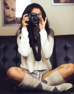 Home, Camera, Woman